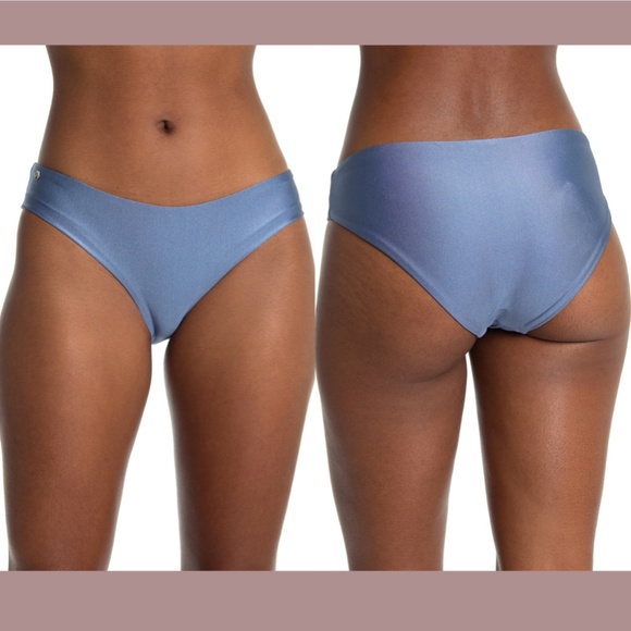 NWT Maaji [ Large ] Silver Sublime Bikini Bottoms‎ in Solid/Stripes - Picture 2 of 11